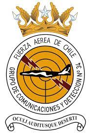Coat of arms (crest) of the Communications and Detection Group No 34, Air Force of Chile