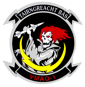 Coat of arms (crest) of Marine Tactical Electronic Warfare Squadron (VMAQ)-1 Banshees, USMC