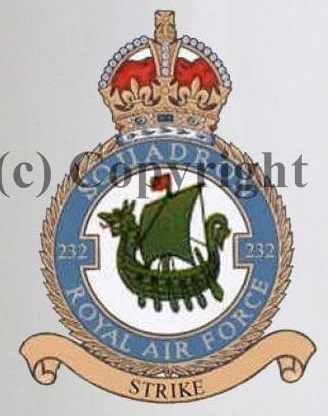 Coat of arms (crest) of the No 232 Squadron, Royal Air Force