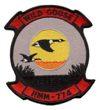 Coat of arms (crest) of VMM-774 Wild Goose, USMC