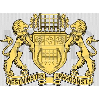 Coat of arms (crest) of the Westminister Dragoons, British Army