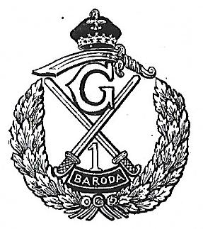 Coat of arms (crest) of the 1st Baroda Infantry, Baroda