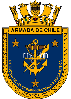 Coat of arms (crest) of the Directorate Telecommunication and Informatics, Chilean Navy