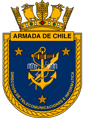 Blason de Directorate Telecommunication and Informatics, Chilean Navy/Arms (crest) of Directorate Telecommunication and Informatics, Chilean Navy