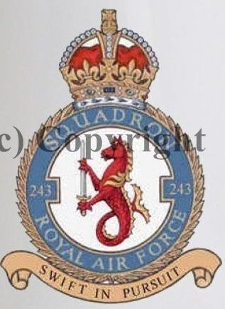 Coat of arms (crest) of the No 243 Squadron, Royal Air Force