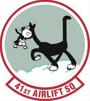 Coat of arms (crest) of the 41st Airlift Squadron, US Air Force
