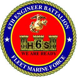 Coat of arms (crest) of the 6th Engineer Support Battalion, USMC