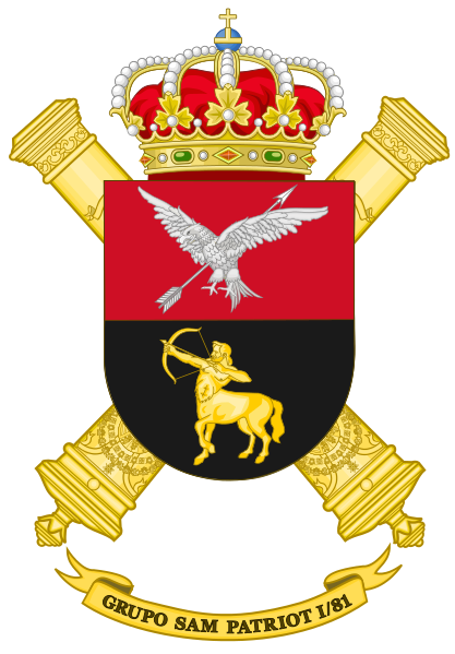 File:SAM Patriot Missile Anti Aircraft Group I-81, Spanish Army.png