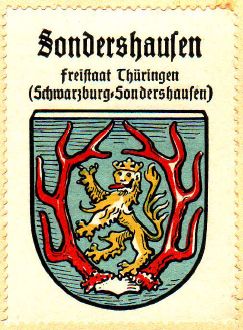 Wappen von Sondershausen/Coat of arms (crest) of Sondershausen