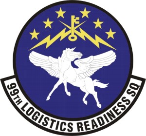 Coat of arms (crest) of the 99th Logistics Readiness Squadron, US Air Force