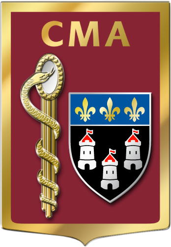 Coat of arms (crest) of the Armed Forces Military Medical Centre Tours, France