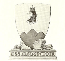 Coat of arms (crest) of the Cruiser USS Montpelier (CL-57)