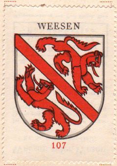 Wappen von/Blason de Weesen
