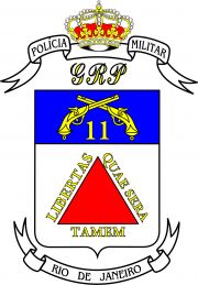 Arms of 11th Military Police Battalion, Rio de Janeiro