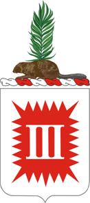 Coat of arms (crest) of 3rd Engineer Battalion, US Army