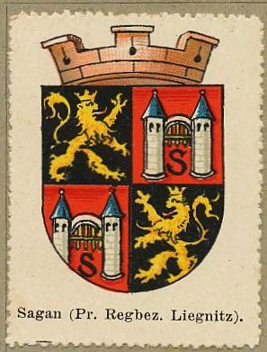 Wappen von Żagań/Coat of arms (crest) of Żagań