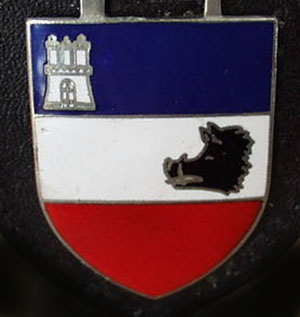 Coat of arms (crest) of the Home Defence Battalion 813, German Army