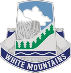 Coat of arms (crest) of White Mountains Regional High School Junior Reserve Officer Training Corps, US Army