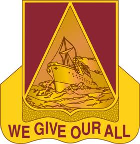 Coat of arms (crest) of 385th Transportation Battalion, US Army