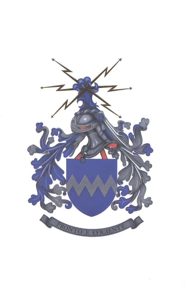 center Coat of arms (crest) of Main Signals Material Depot, Portuguese Army