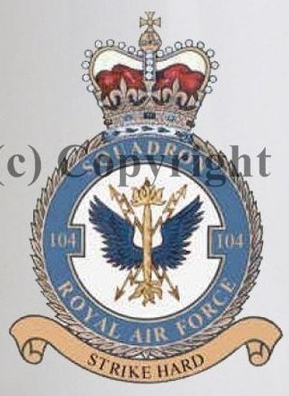 Coat of arms (crest) of the No 104 Squadron, Royal Air Force