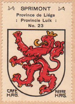 Wapen van/Blason de Sprimont