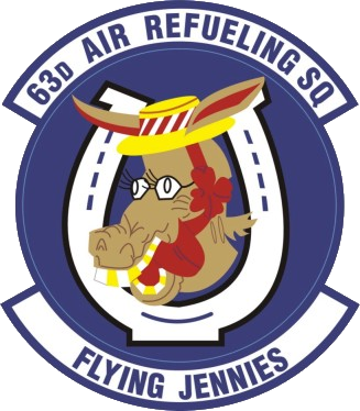 Coat of arms (crest) of the 63rd Air Refueling Squadron, US Air Force