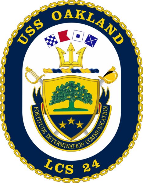 Littoral Combat Ship USS Oakland (LCS-24) - Coat of arms (crest) of ...
