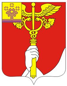 Arms (crest) of Oktyabrskoye (Mariinsko-Posadsky Rayon)