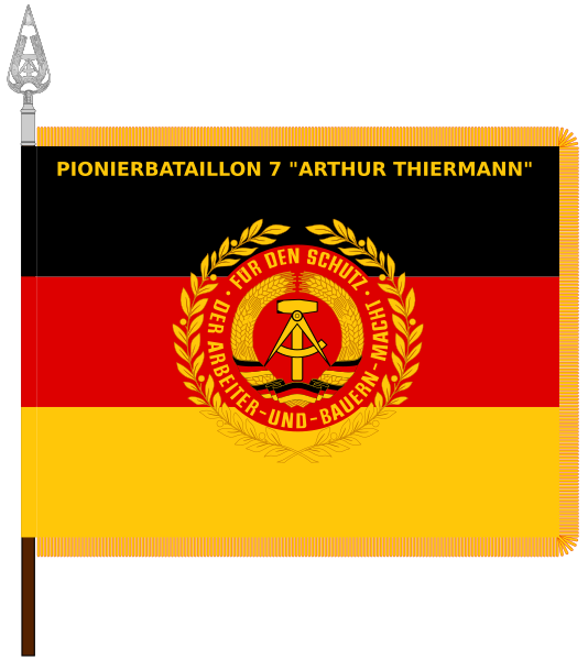 Colour of the Pioneer Battalion 7 Arthur Thiermann, NVA