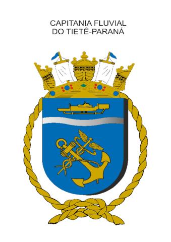 Coat of arms (crest) of the River Captain of Tietê-Paraná, Brazilian Navy