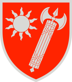 Coat of arms (crest) of Eastern Territorial Administration Military Police, Ukraine