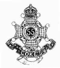 Coat of arms (crest) of the 55th Coke's Rifles (Frontier Force), Indian Army