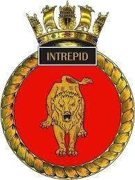 Coat of arms (crest) of the HMS Intrepid, Royal Navy