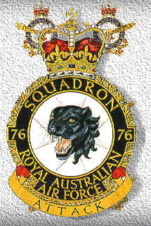 Coat of arms (crest) of the No 76 Squadron, Royal Australian Air Force