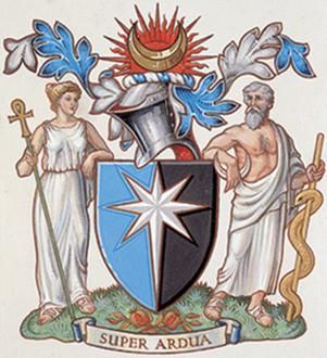 Arms of Royal College of Obstetricians and Gynaecologists