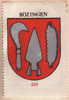 Wappen von/Blason de Bözingen