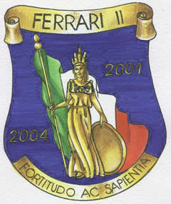 Coat of arms (crest) of the Course Ferrari II 2001-2004, Military School Teulié, Italian Army