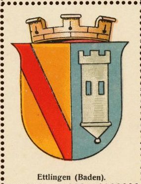 Wappen von Ettlingen/Coat of arms (crest) of Ettlingen