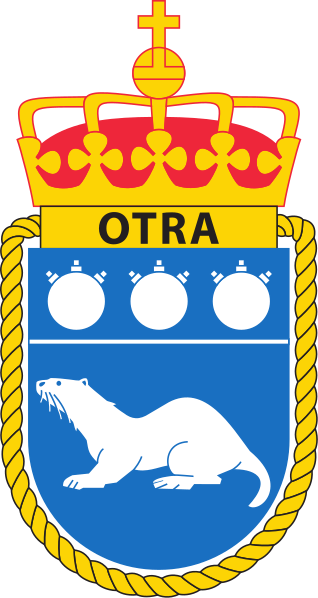 Coat of arms (crest) of Minesweeper KNM Otra (M351), Norwegian Navy