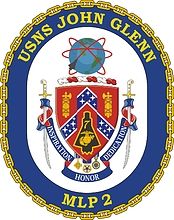 Coat of arms (crest) of the Expeditionary Transfer Dock USNS John Glenn (T-ESD-2)(formerly MLP-2)