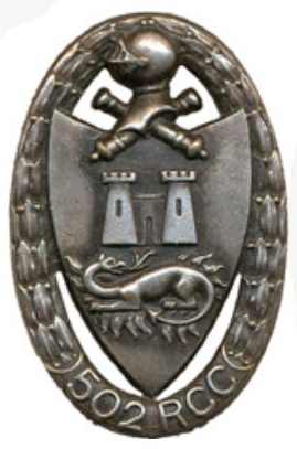 Coat of arms (crest) of the 502nd Tank Regiment, French Army