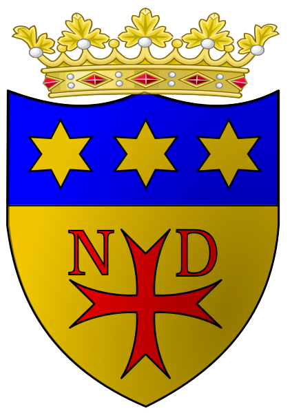 Arms (crest) of the Sisters of Our Lady of Namur (sœurs de Notre Dame de Namur)