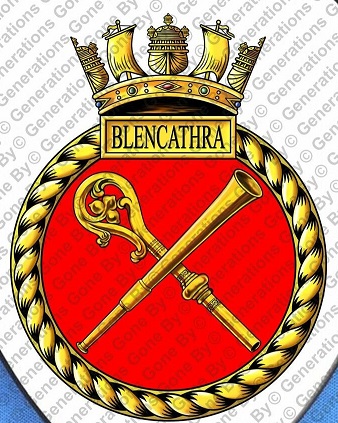 Coat of arms (crest) of the HMS Blencathra, Royal Navy