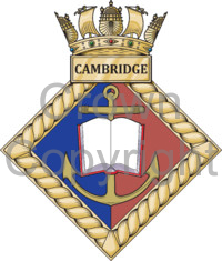 Coat of arms (crest) of the Cambridge University Royal Naval Unit, United Kingdom