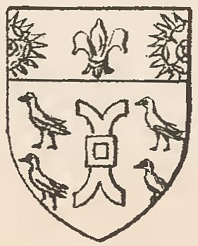 Arms (crest) of Hugh Curwen