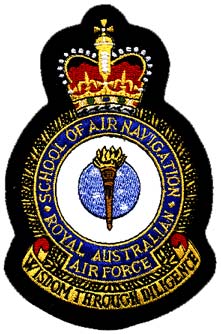 Coat of arms (crest) of the School of Air Navigation, Royal Australian Air Force