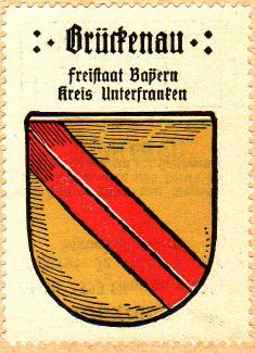 Wappen von Bad Brückenau/Coat of arms (crest) of Bad Brückenau