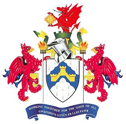 Arms (crest) of Caerphilly