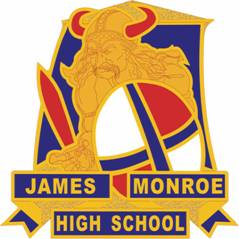 Coat of arms (crest) of James Monroe High School Junior Reserve Officer Training Corps, US Army